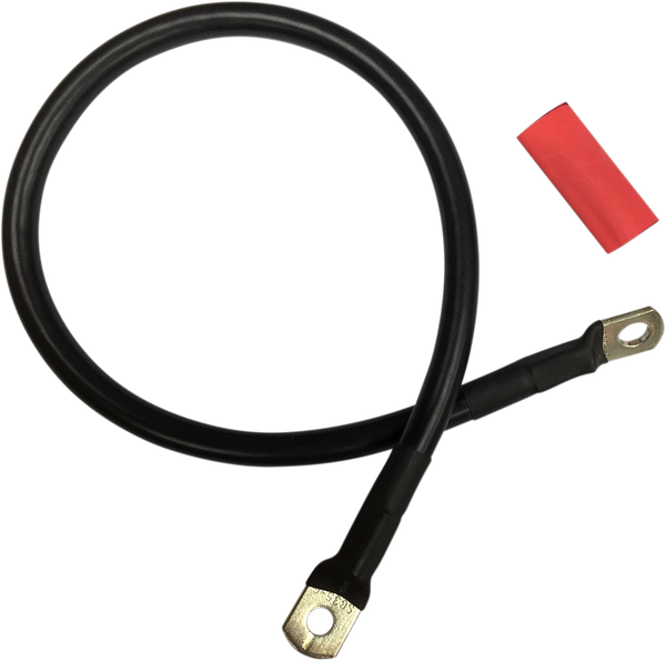 Battery Cable With Optional Shrink Tube Black, 1, nordicamoto.ro