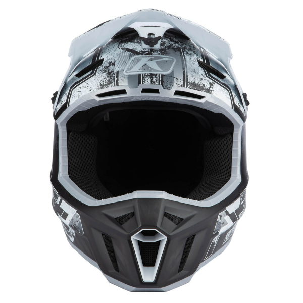 Klim F3 Carbon ECE Unruly fekete–fehér motoros sisak, 66, nordicamoto.ro