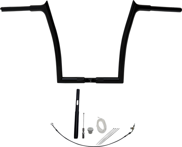 1-1/4(r) Ez Install Pointed Top Handlebar Kit Black, 4, nordicamoto.ro