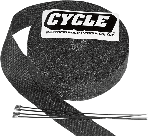 Fiberglass Exhaust Wrap Kit Black, Silver, 1, nordicamoto.ro