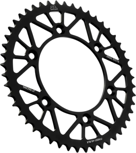 Pinion spate KTM ,Husaberg ,Husqvarna 49 dinti JT aluminiu negru, 1, nordicamoto.ro