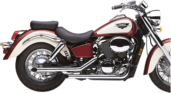 Drag Pipes Exhaust System Chrome, 1, nordicamoto.ro