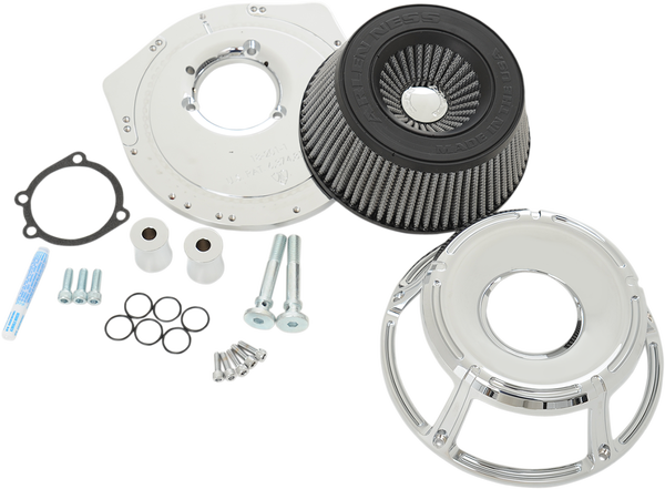 Inverted Series Air Cleaner Kit Silver, 1, nordicamoto.ro