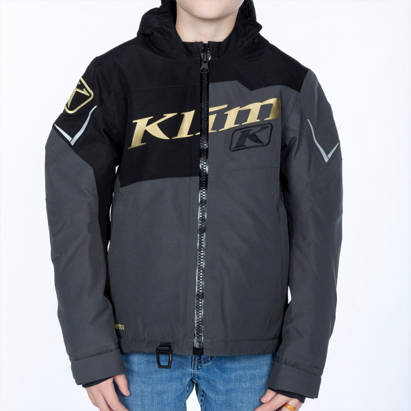 Klim Instinct Insulated gyermek motoros kabát, fekete – metál arany, 1, nordicamoto.ro