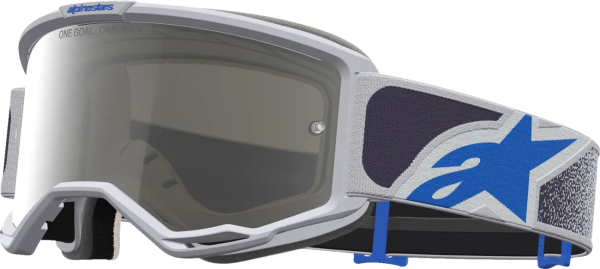 Alpinestars Vision 5 Drag motoros szemüveg – szürke keret/kék/színezett lencse, 1, nordicamoto.ro