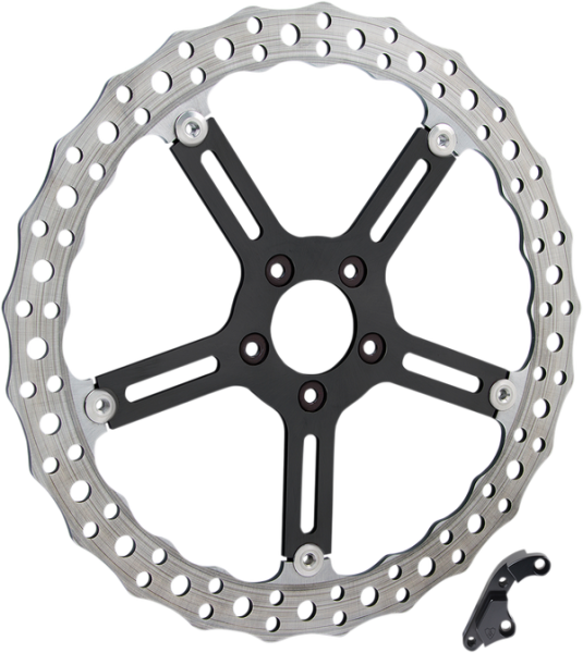 Big Brake Jagged Floating Rotor Kit Black, Silver, 2, nordicamoto.ro