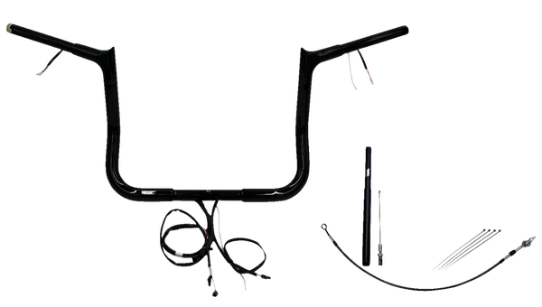 Plug & Play Ez Install 1-1/4(r) Pointed Top Handlebar Kit Black, 2, nordicamoto.ro