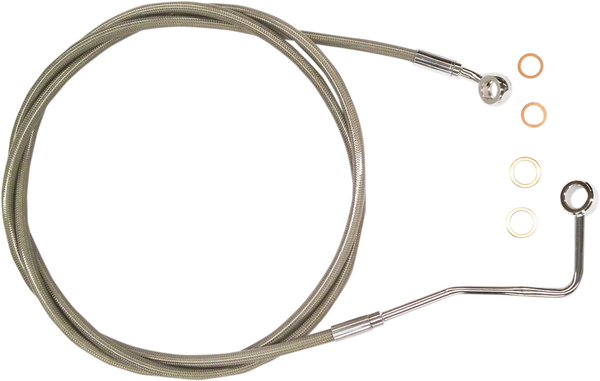 Xr Stainless Upper Brake Line Silver, Polished Standard, 1, nordicamoto.ro