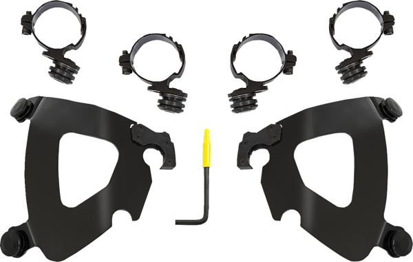 Gauntlet Fairing Trigger-lock Mounting Kit Black, 1, nordicamoto.ro