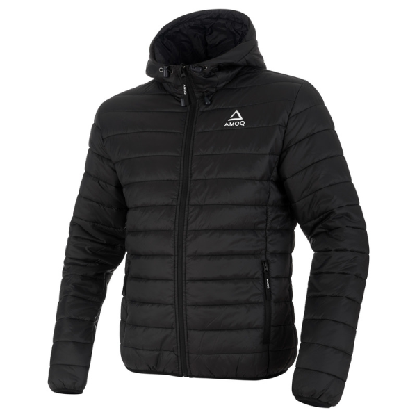 AMOQ Light Puffer motoros szános kabát, fekete, L-es méret, 1, nordicamoto.ro