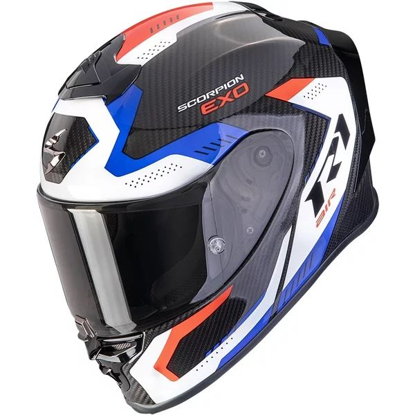 SCORPION EXO-R1 EVO CARBON AIR PROPEL S teljes arcú sport sisak, fekete/piros, 1, nordicamoto.ro
