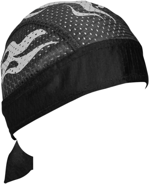 Flydanna Vent Refl Flames Black, White, 2, nordicamoto.ro