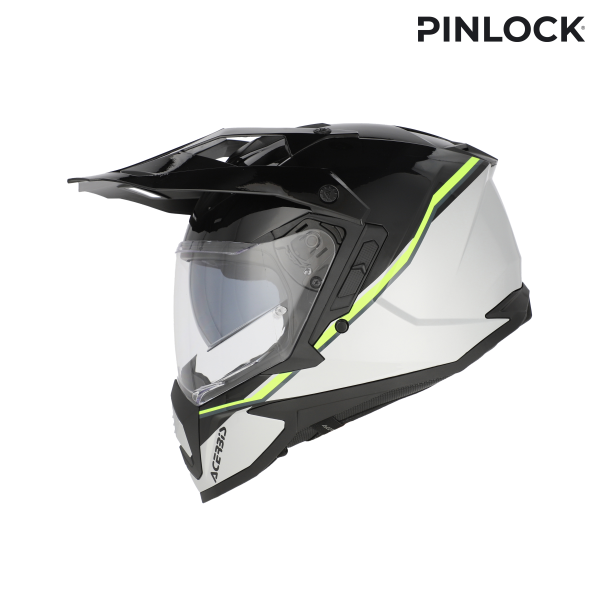Acerbis Assault Graphic teljes arcú sisak, fekete/fluoreszkáló sárga, L-es méret, 9, nordicamoto.ro
