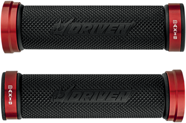 D-axis Grips Black, Red, 1, nordicamoto.ro