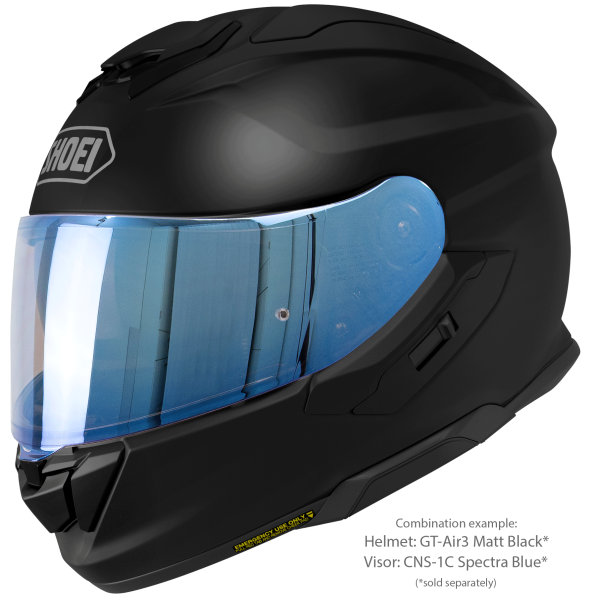 SHOEI GT-AIR3 teljes arcú sisak – matt fekete – S-es méret, 5, nordicamoto.ro