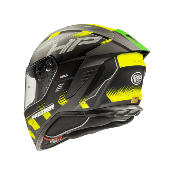 Casca Premier Hyper Carbon HP sisak, fekete/szürke/sárga, L-es méret, 5, nordicamoto.ro