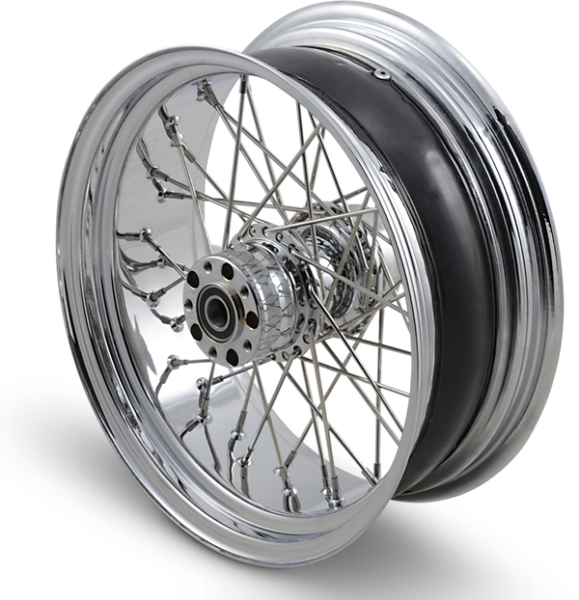 Front Wheel 21x2.15 Single-disc 80-spoke Chrome Silver, 1, nordicamoto.ro