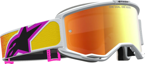 Alpinestars Vision 5 Drag védőszemüveg – narancssárga/piros/színezett lencse, 3, nordicamoto.ro