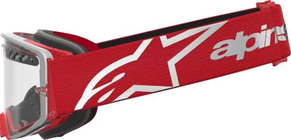 Ochelari Alpinestars Supertech Dura Air Fluid Rosu/Argintiu/Lentila Clara, 5, nordicamoto.ro