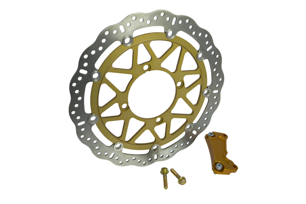 Supermoto Brake Rotor Kit Silver, Stainless Steel, 1, nordicamoto.ro