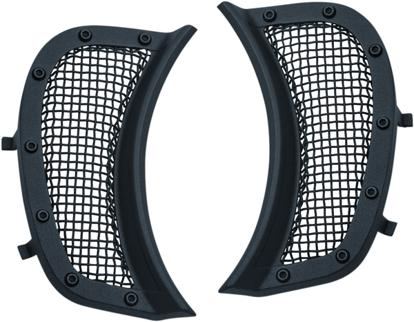Mesh Headlight Vent Accents Black, 2, nordicamoto.ro