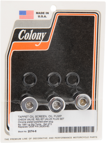 Oil Pump Plug Silver, 1, nordicamoto.ro