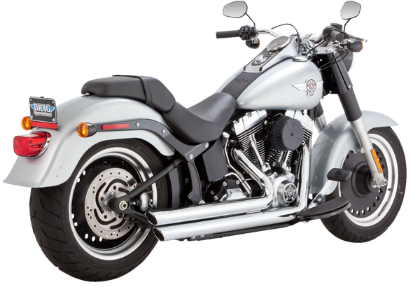 Big Shots Staggered 2-into-2 Exhaust System Chrome, 2, nordicamoto.ro