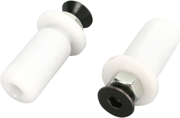 Mount Hand Guard Bar End Black, White, 1, nordicamoto.ro