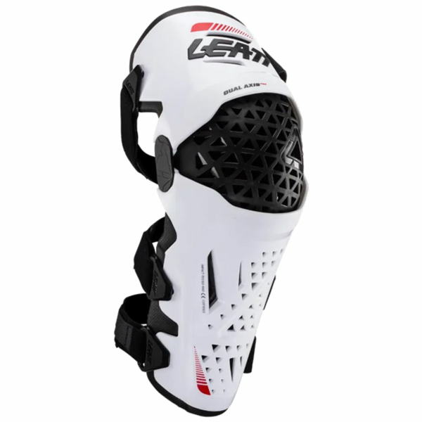 Leatt Dual Axis Pro térd- és sípcsontvédő, fekete/fehér, XXL, 3, nordicamoto.ro