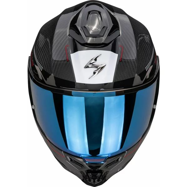 SCORPION EXO-1500 CARBON AIR ZITY M teljes arcú bukósisak, fekete/piros, 6, nordicamoto.ro