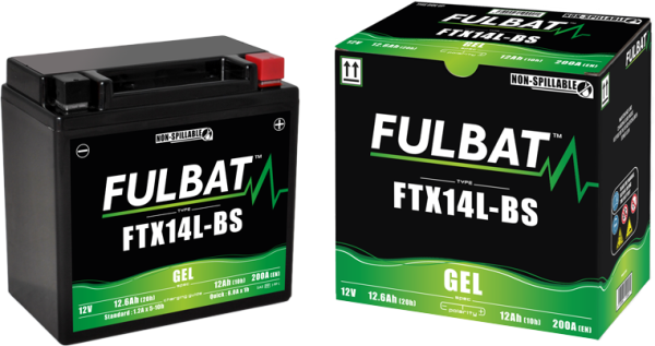 Fulbat FTX14L-BS motorkerékpár-gélakkumulátor, 2, nordicamoto.ro