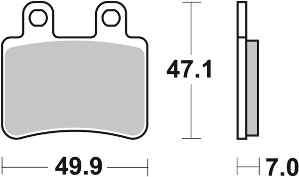 Hf Street Ceramic Organic Brake Pads, 1, nordicamoto.ro