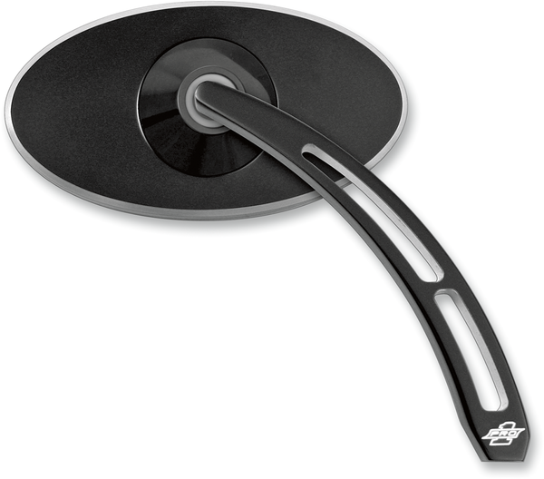 Billet Aluminum Mirrors With Clear Glass Black, 1, nordicamoto.ro