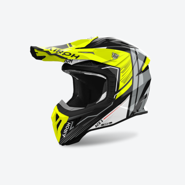 Airoh Aviator Ace 2 Engine sárga fényes enduro sisak, 1, nordicamoto.ro