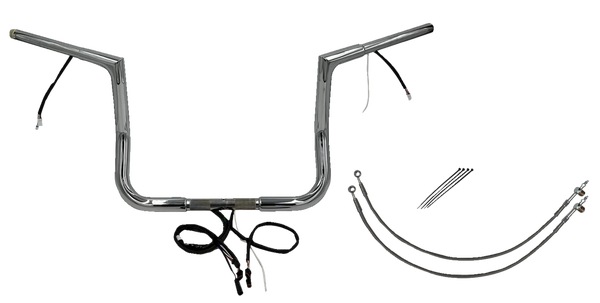 Plug & Play Ez Install 1-1/4(r) Flat Top Handlebar Kit Silver, 1, nordicamoto.ro