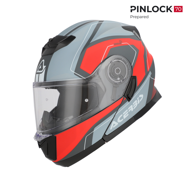 Acerbis Serel 22.06 sisak, szürke/piros, 15, nordicamoto.ro