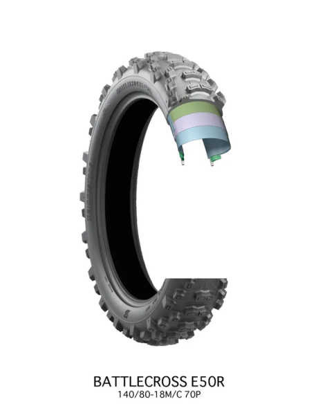 120/90-18-as Bridgestone Battlecross E50 gumiabroncs, 1, nordicamoto.ro