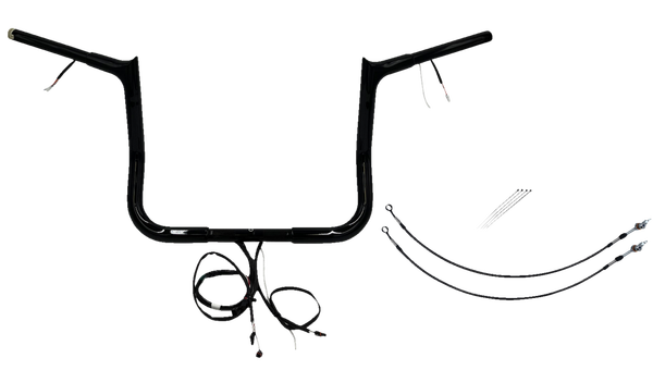 Plug & Play Ez Install 1-1/4(r) Pointed Top Handlebar Kit Black, 1, nordicamoto.ro