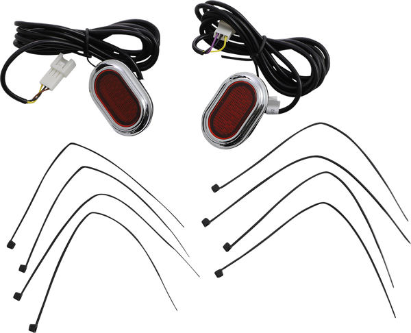 Plug & Play Plugz Antenna Grommet Lights Red, 3, nordicamoto.ro