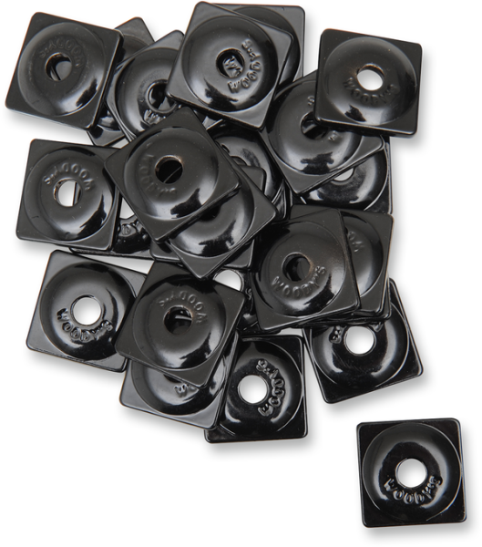 Square Digger® Aluminum Support Plates Black, 1, nordicamoto.ro