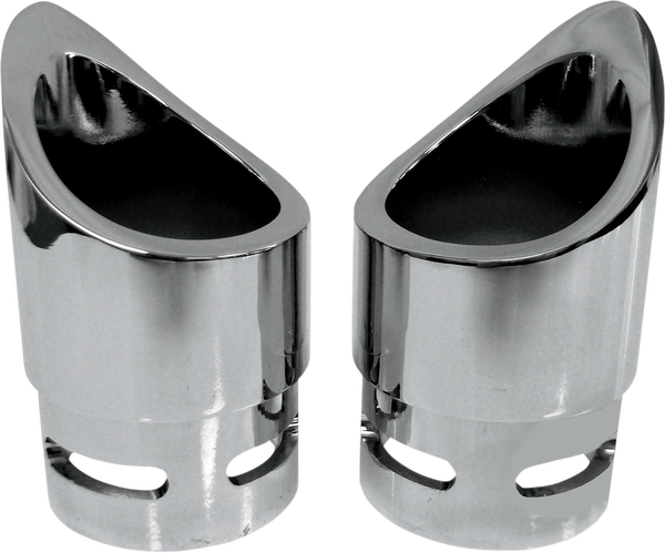 Family Jewel Exhaust Tip Chrome, 2, nordicamoto.ro
