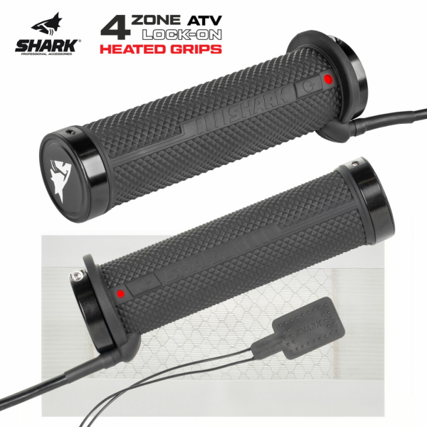 Lock-On Shark fűthető ATV-kesztyűkészlet + gázkar-védő +, 1, nordicamoto.ro