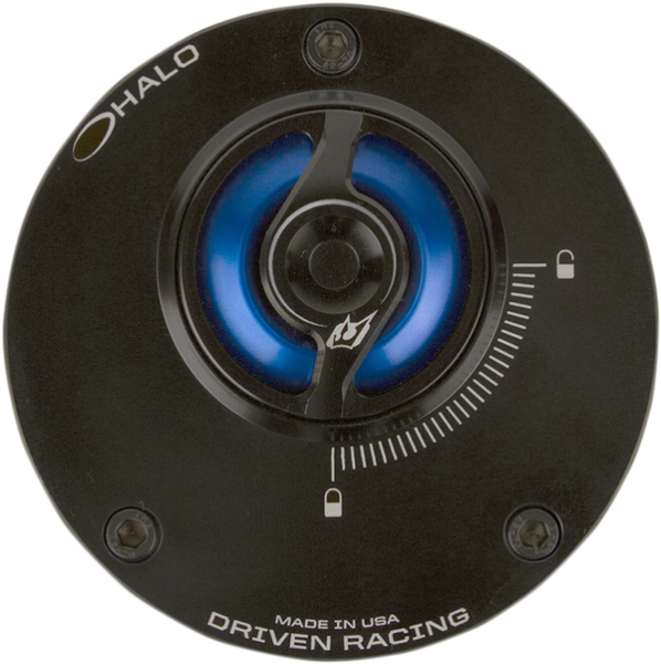 Halo Fuel Cap Black, Blue, 1, nordicamoto.ro