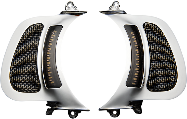 Genesis® 4 Dynamic Led Road Glide® Vent Inserts Chrome, 1, nordicamoto.ro