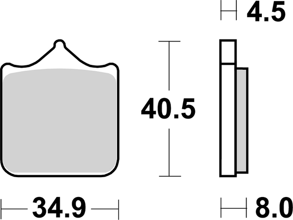 Ds Racing Dual Sintered Brake Pads, 1, nordicamoto.ro