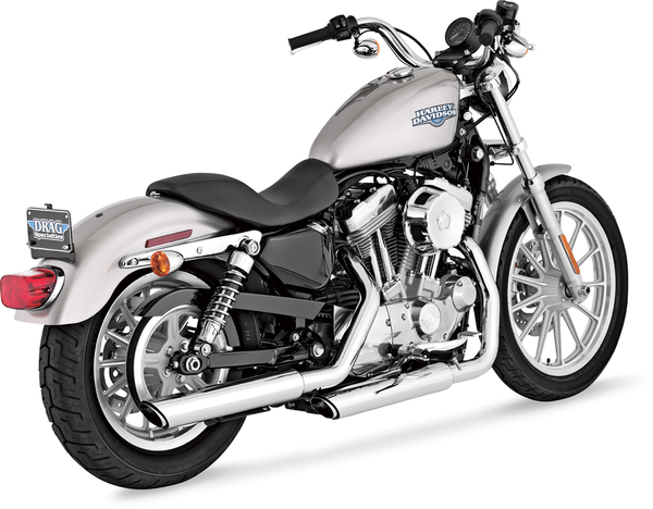3(r) Round Twin Slash Slip-on Mufflers Black, 1, nordicamoto.ro
