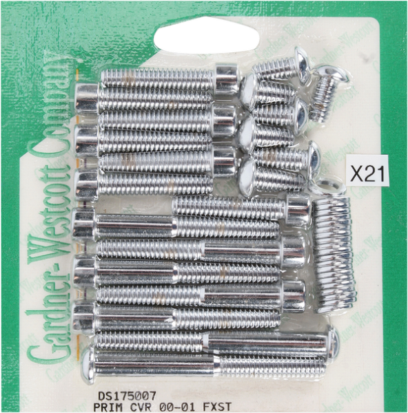 Primary Bolt Kit Chrome, 1, nordicamoto.ro