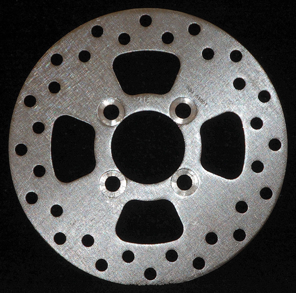 Round D-series Scooter Brake Rotor Silver, Stainless Steel, 1, nordicamoto.ro
