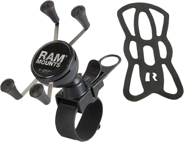 X-grip® telefon tartó Ez-strap sínre rögzíthető, fekete, 2, nordicamoto.ro