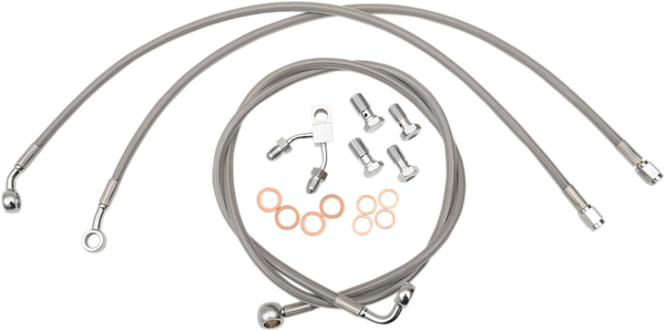 Stainless Steel Brake Line Kit Silver 30, 1, nordicamoto.ro